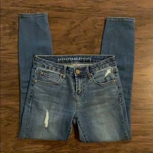 Articles of Society Women's Skinny Jeans - Medium Blue Wash